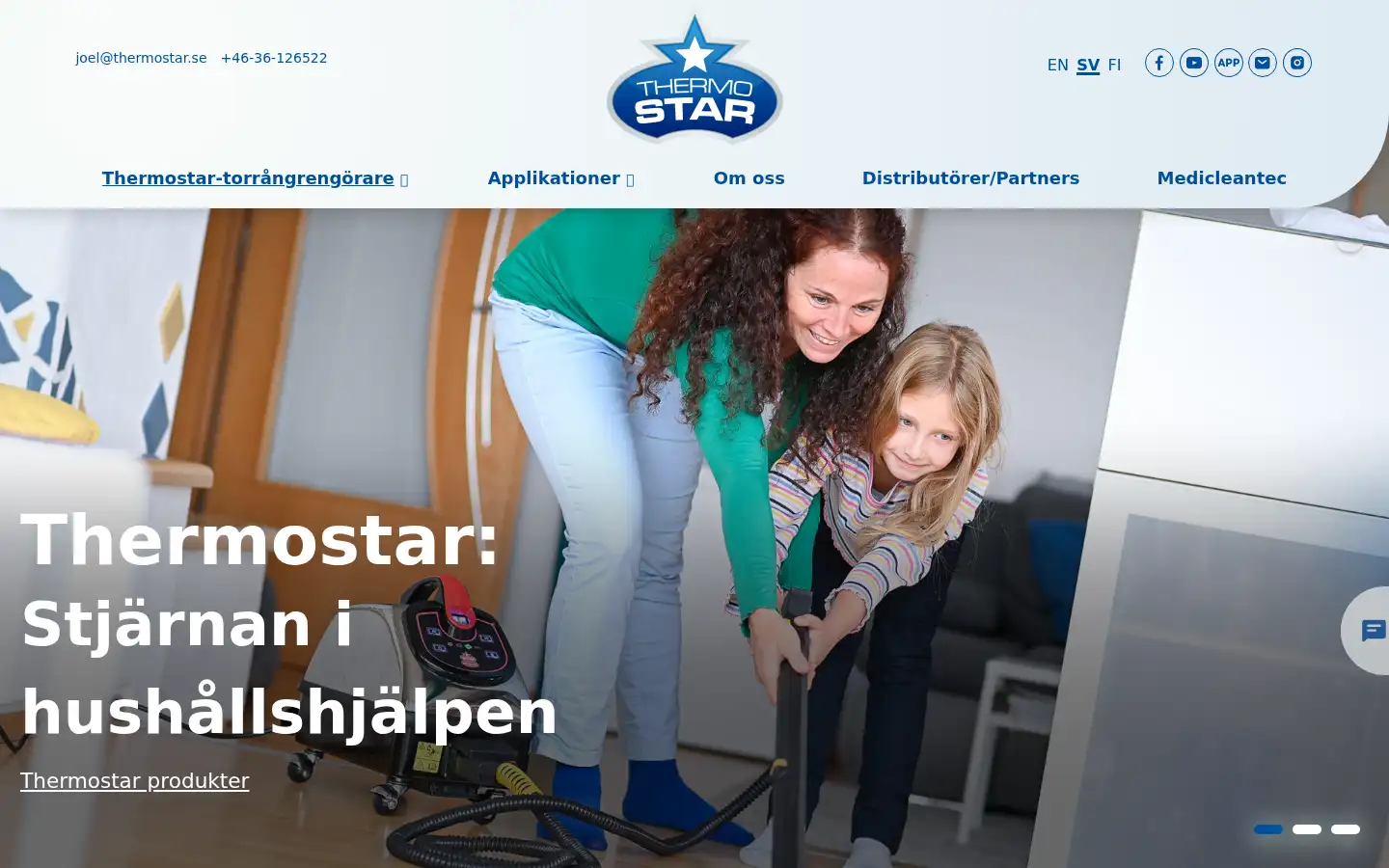 Screenshot of thermostar.se