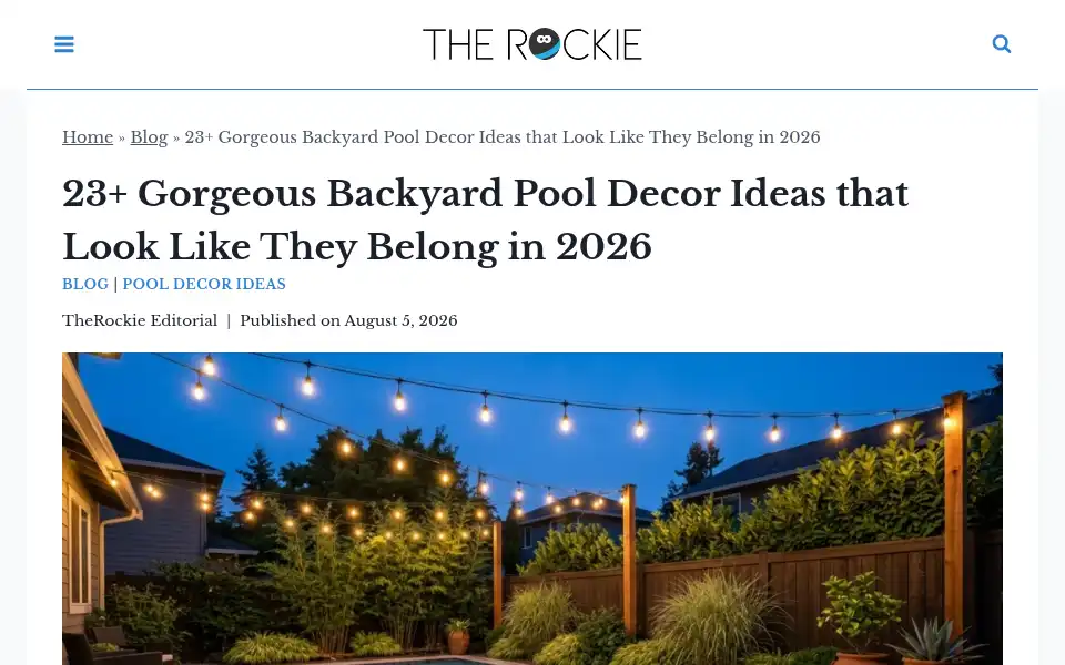 Screenshot of therockie.com
