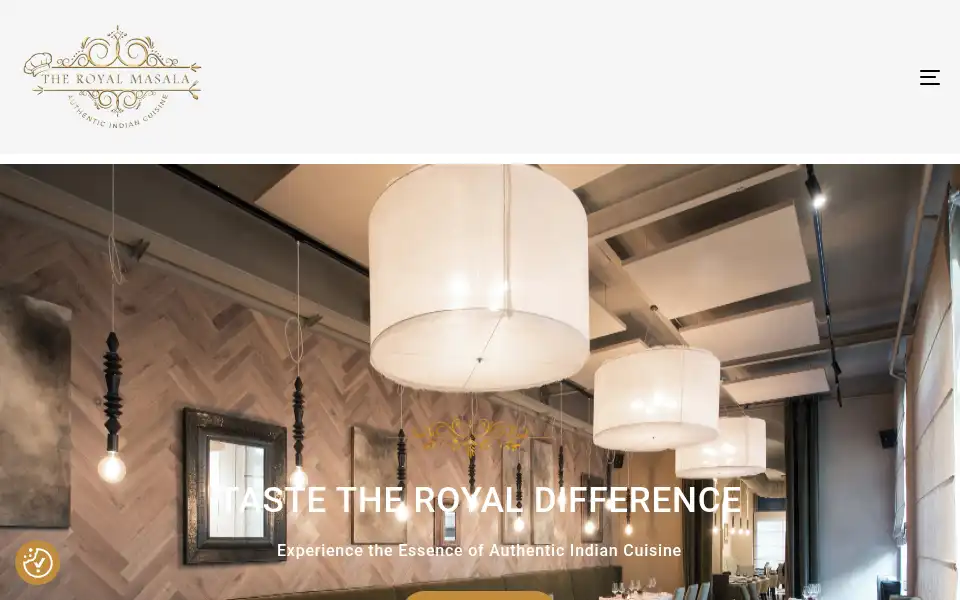Screenshot of theroyalmasala.co.uk