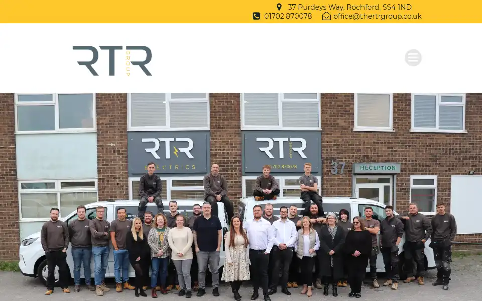 Screenshot of thertrgroup.co.uk