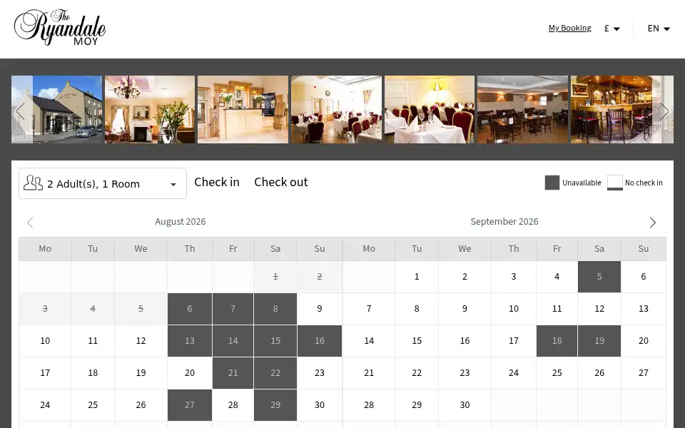 Screenshot of theryandale.com