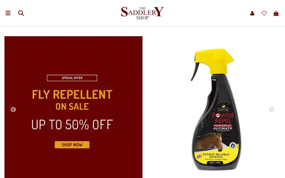 Screenshot of thesaddleryshop.co.uk