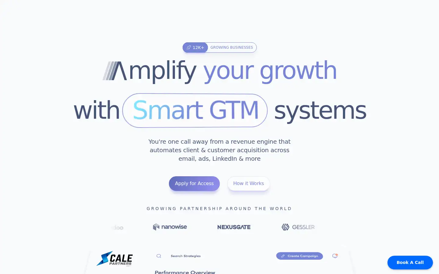 Screenshot of thescalepartners.ai