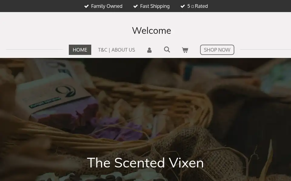 Screenshot of thescentedvixen.com