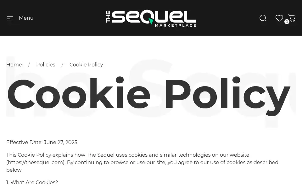 Screenshot of thesequel.com