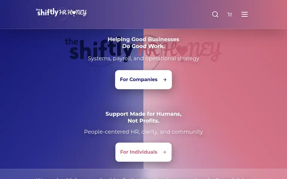 Screenshot of theshiftly.com