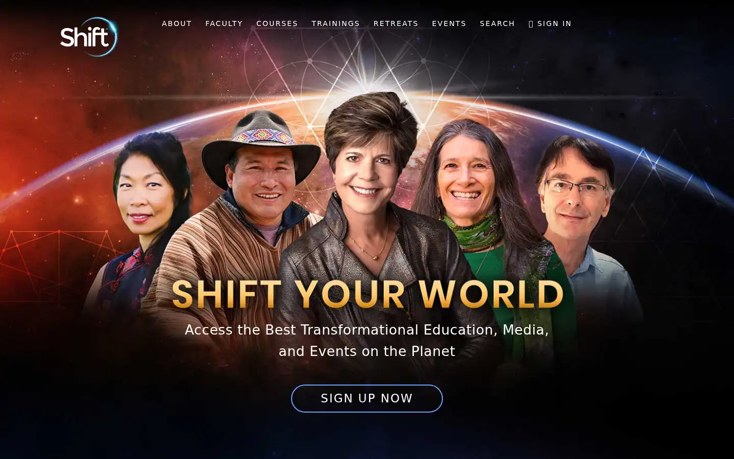 Screenshot of theshiftnetwork.com