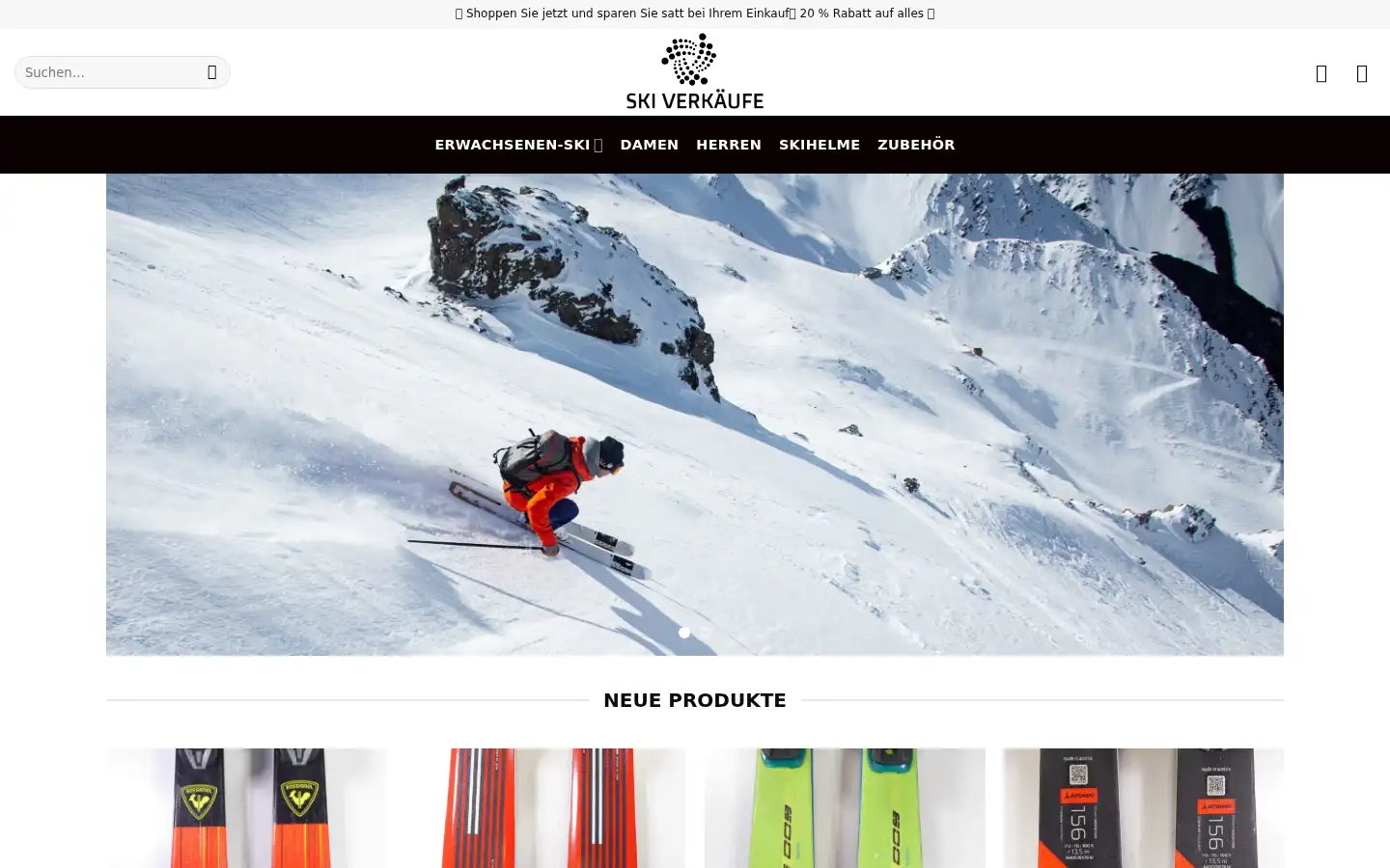 Screenshot of theski-equipmentde.com