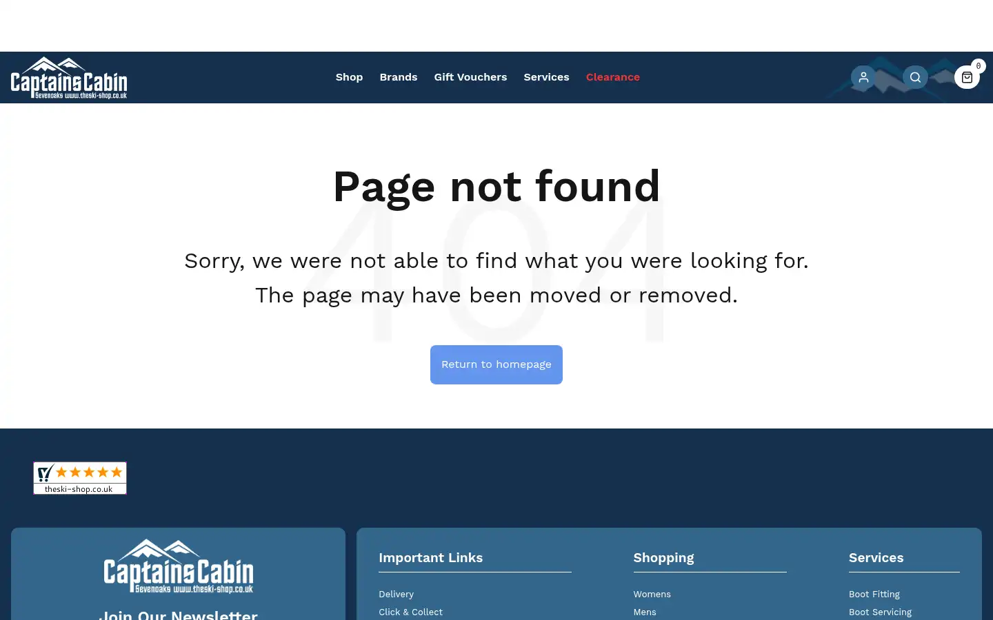 Screenshot of theski-shop.co.uk