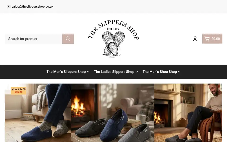 Screenshot of theslippersshop.co.uk