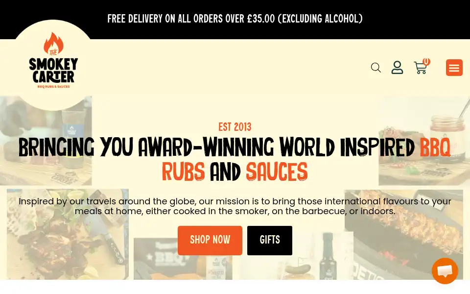 Screenshot of thesmokeycarter.com