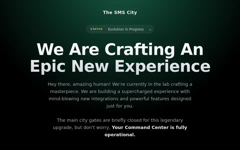 Screenshot of thesmscity.com
