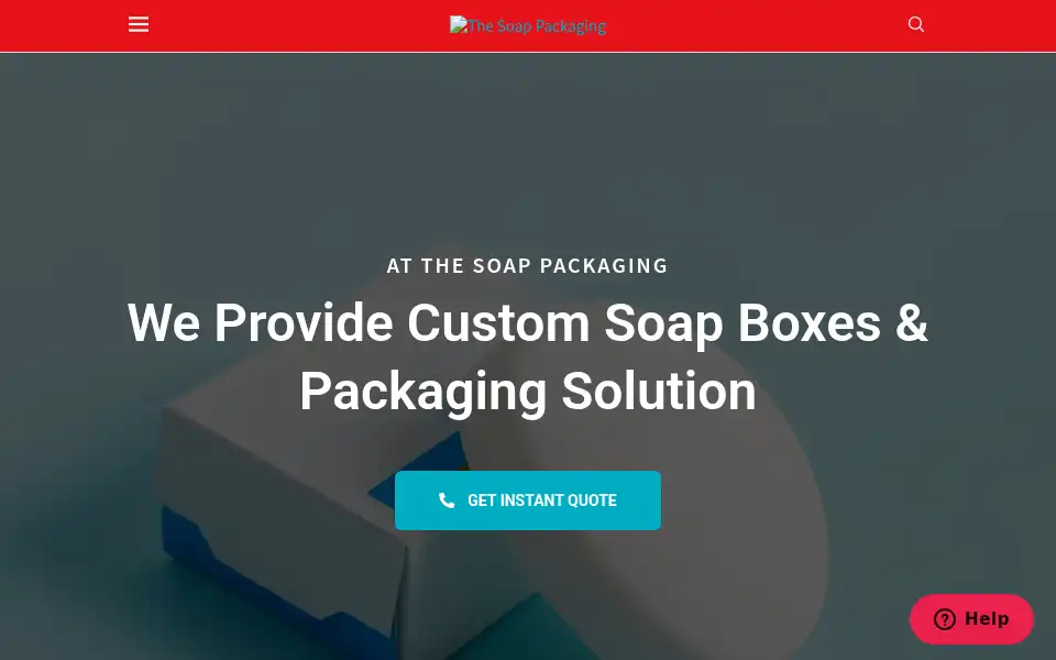 Screenshot of thesoappackaging.com