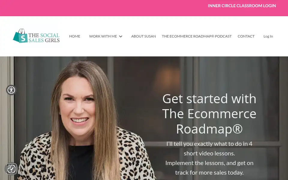Screenshot of thesocialsalesgirls.com
