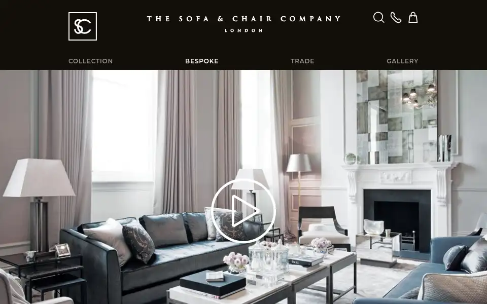 Screenshot of thesofaandchair.co.uk