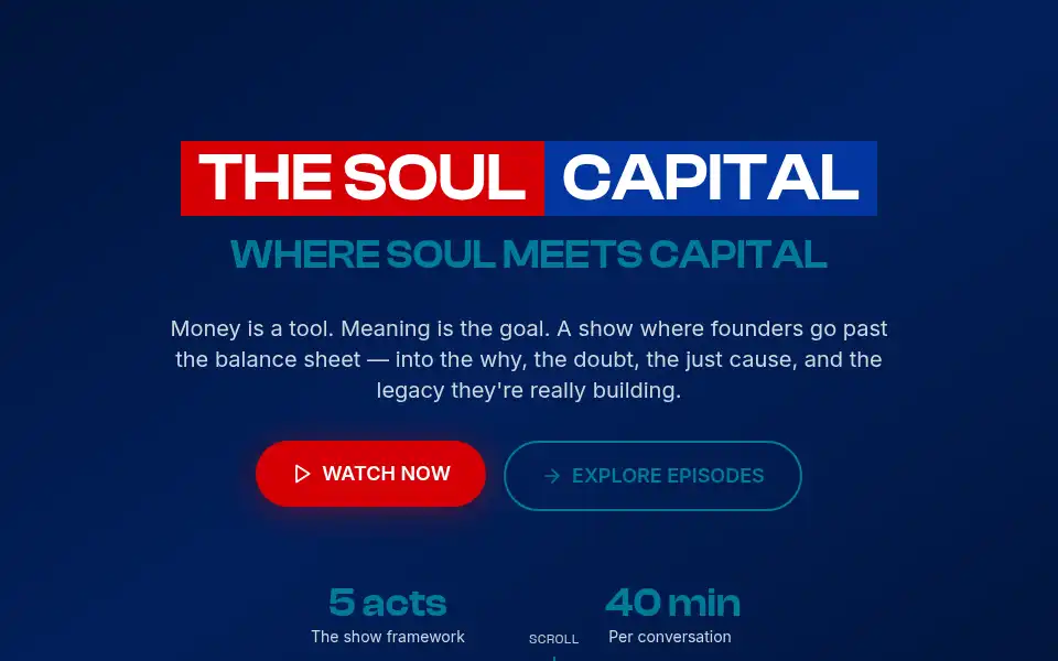 Screenshot of thesoulcapital.com