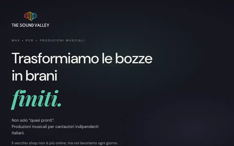 Screenshot of thesoundvalley.com