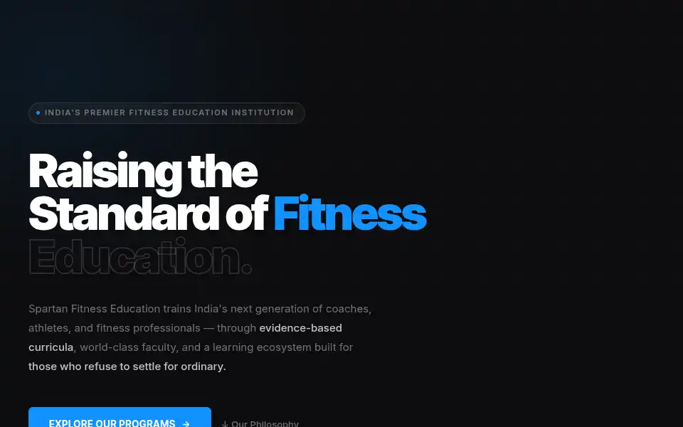Screenshot of thespartanofficial.com