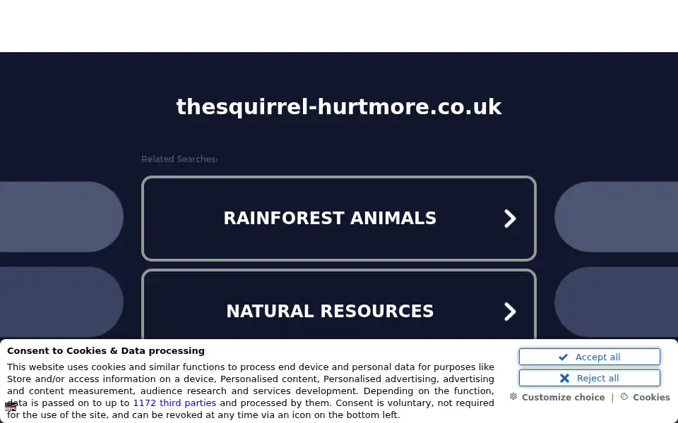 Screenshot of thesquirrel-hurtmore.co.uk