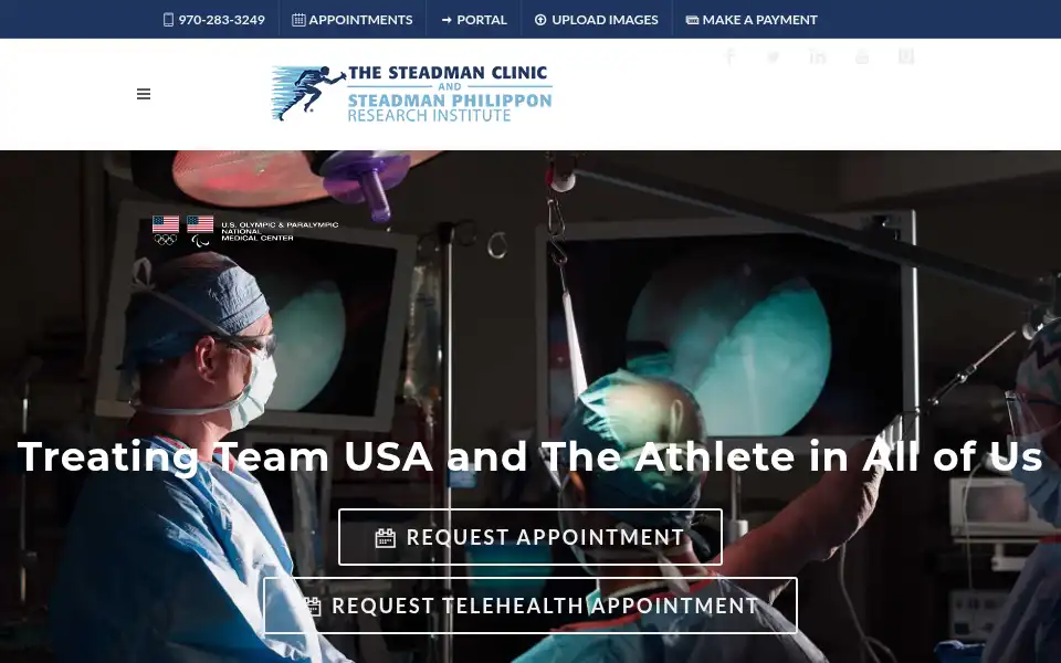 Screenshot of thesteadmanclinic.com