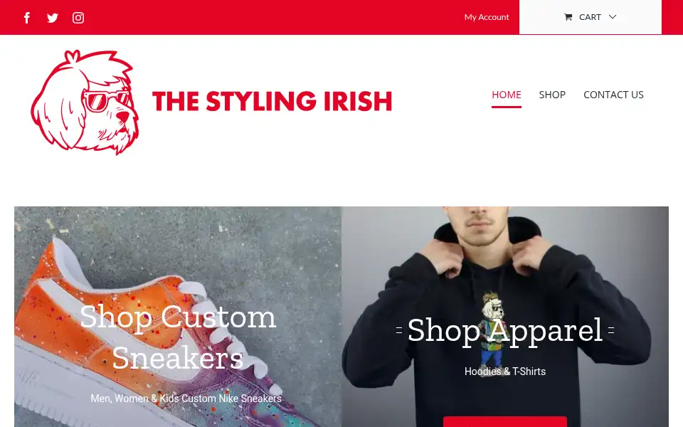 Screenshot of thestylingirish.com