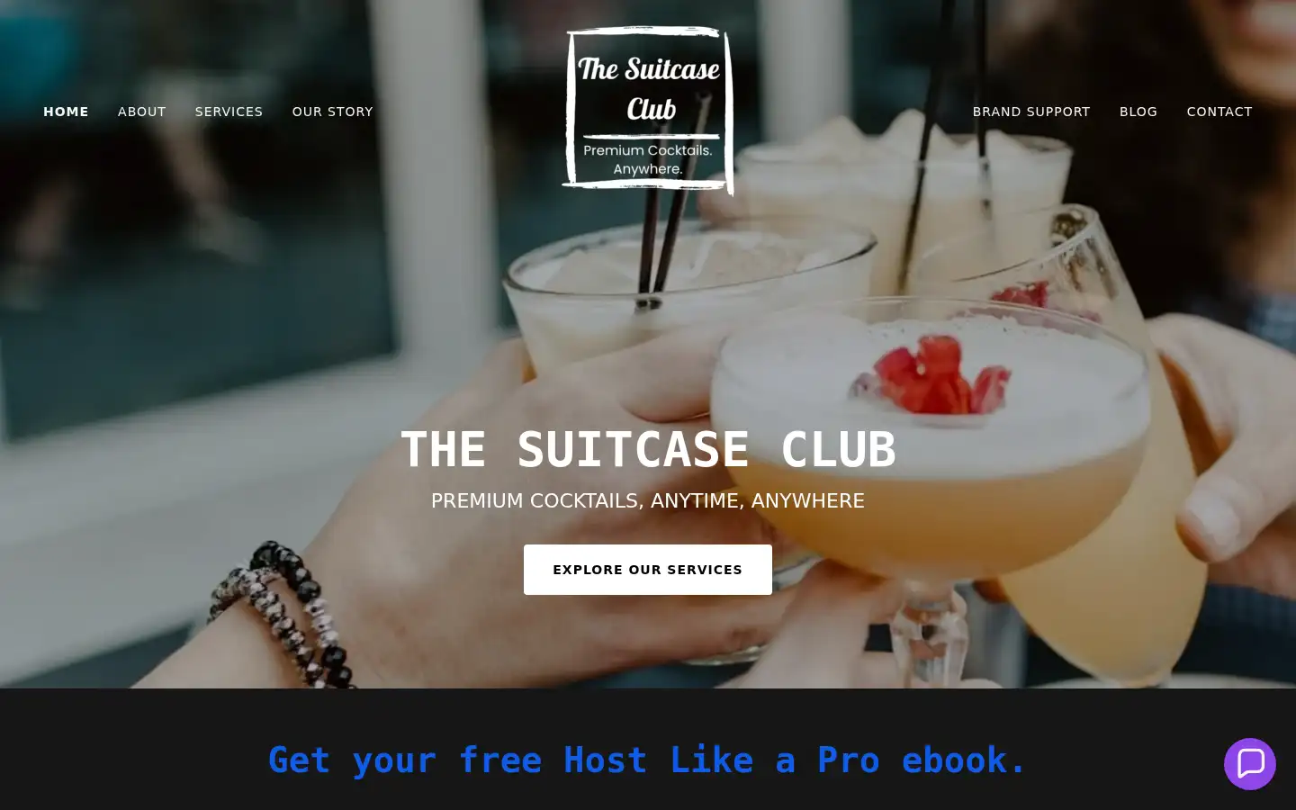 Screenshot of thesuitcaseclub.co.uk