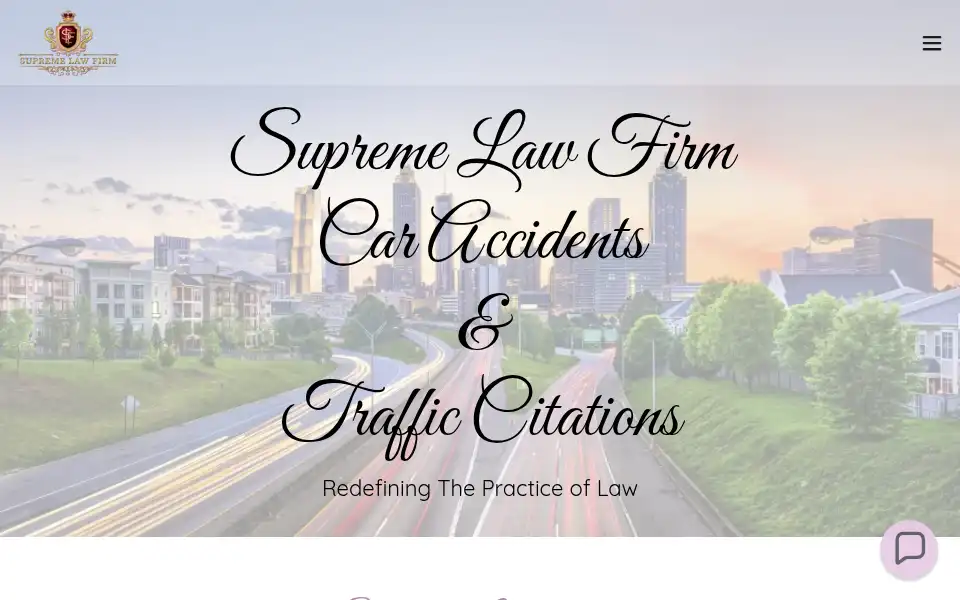 Screenshot of thesupremelawfirm.com