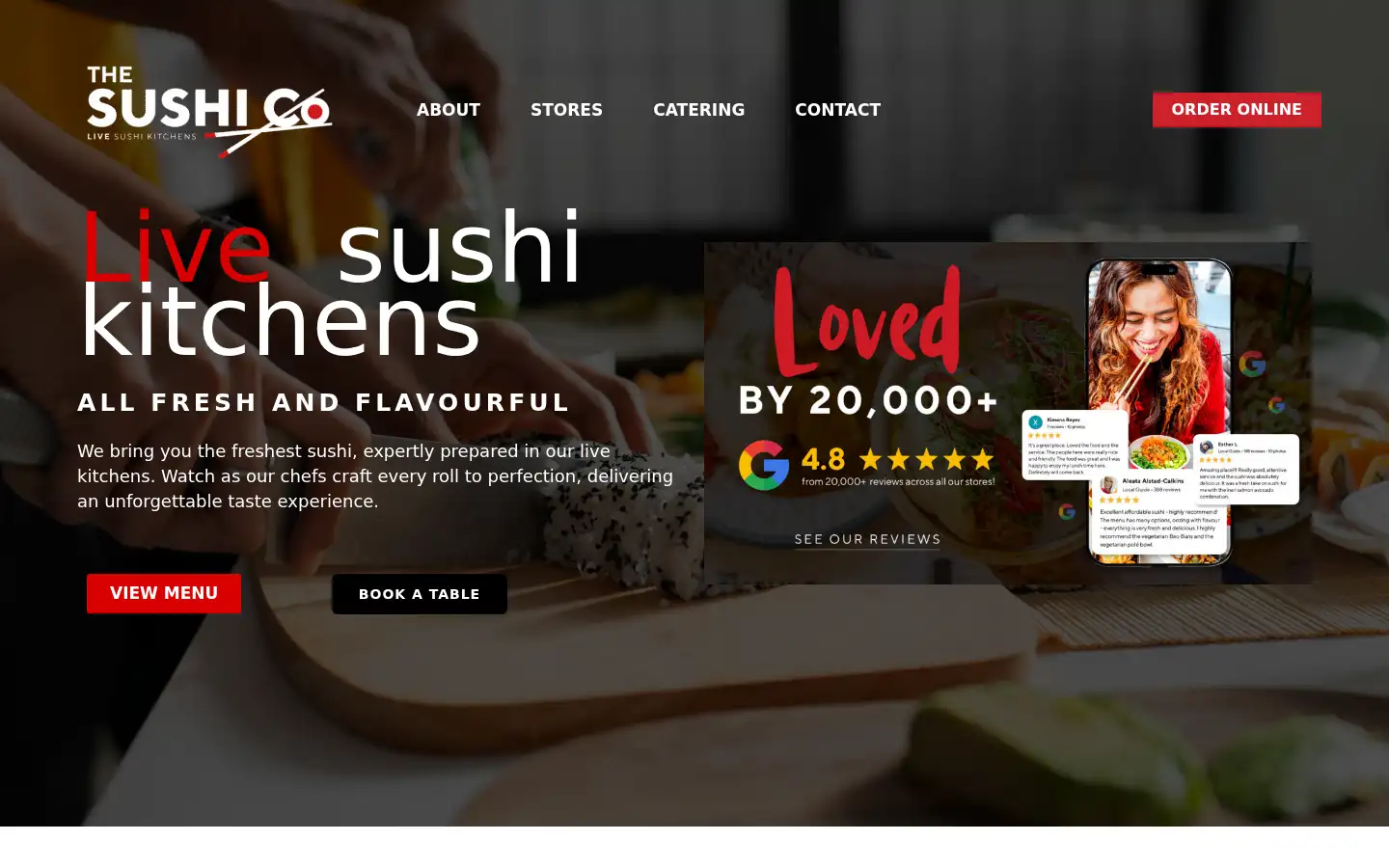 Screenshot of thesushico.co.uk