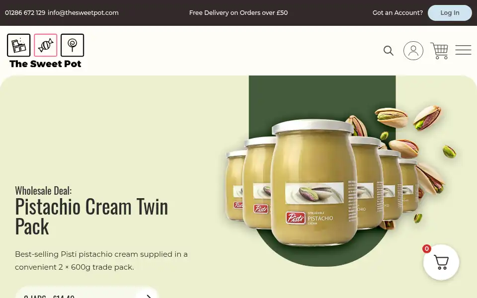 Screenshot of thesweetpot.com