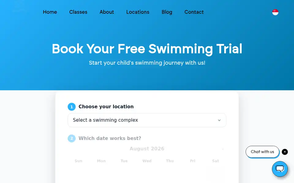 Screenshot of theswimstarter.com