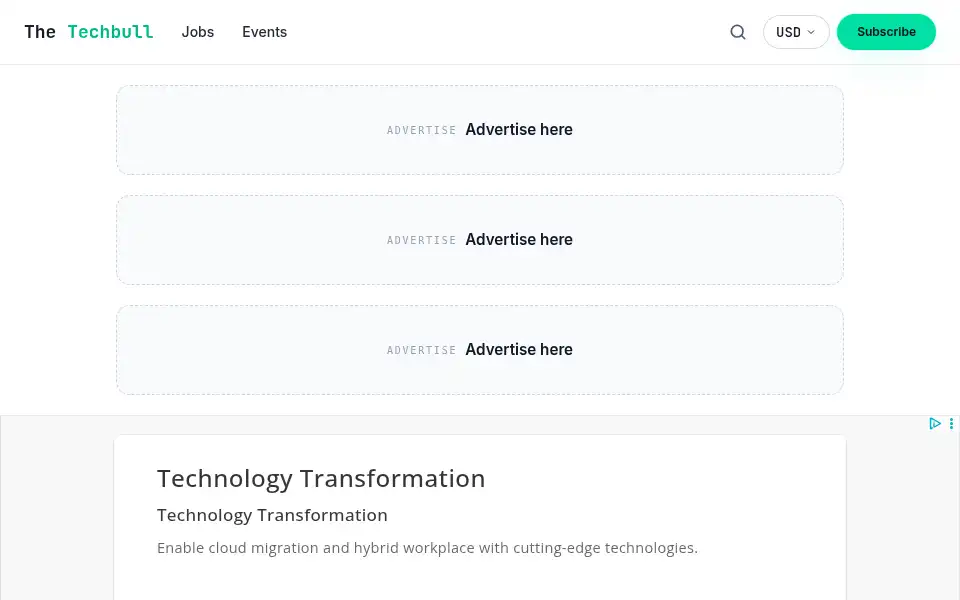 Screenshot of thetechbull.com