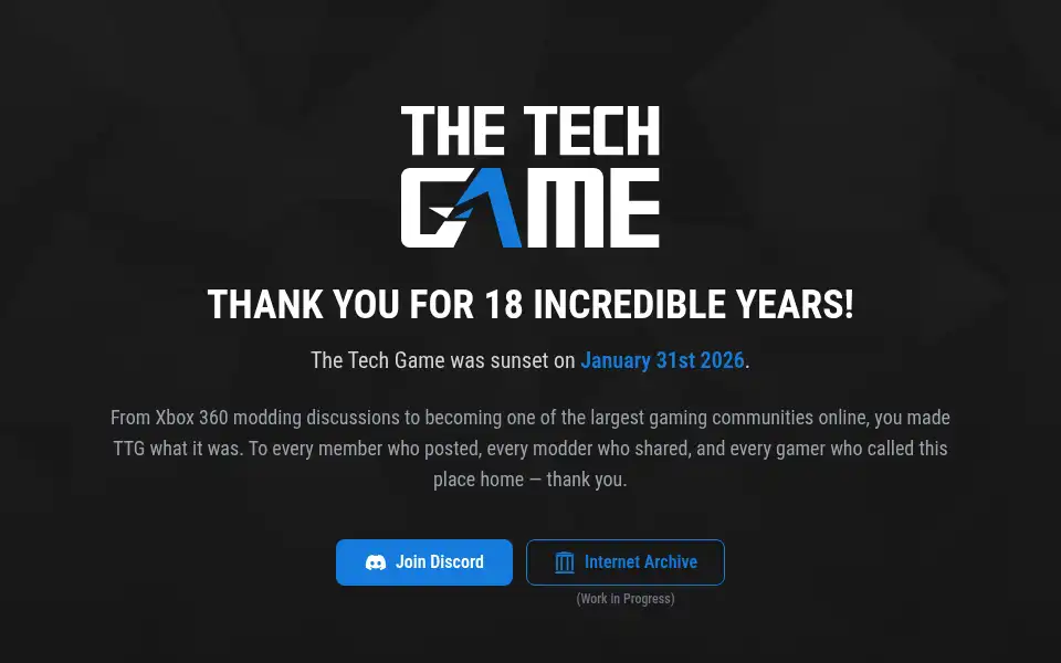 Screenshot of thetechgame.com