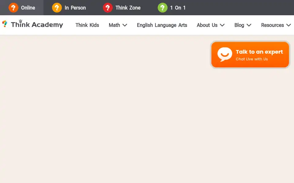 Screenshot of thethinkacademy.com