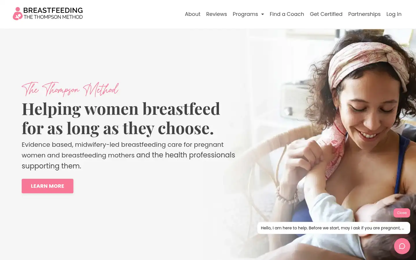 Screenshot of thethompsonmethod.com