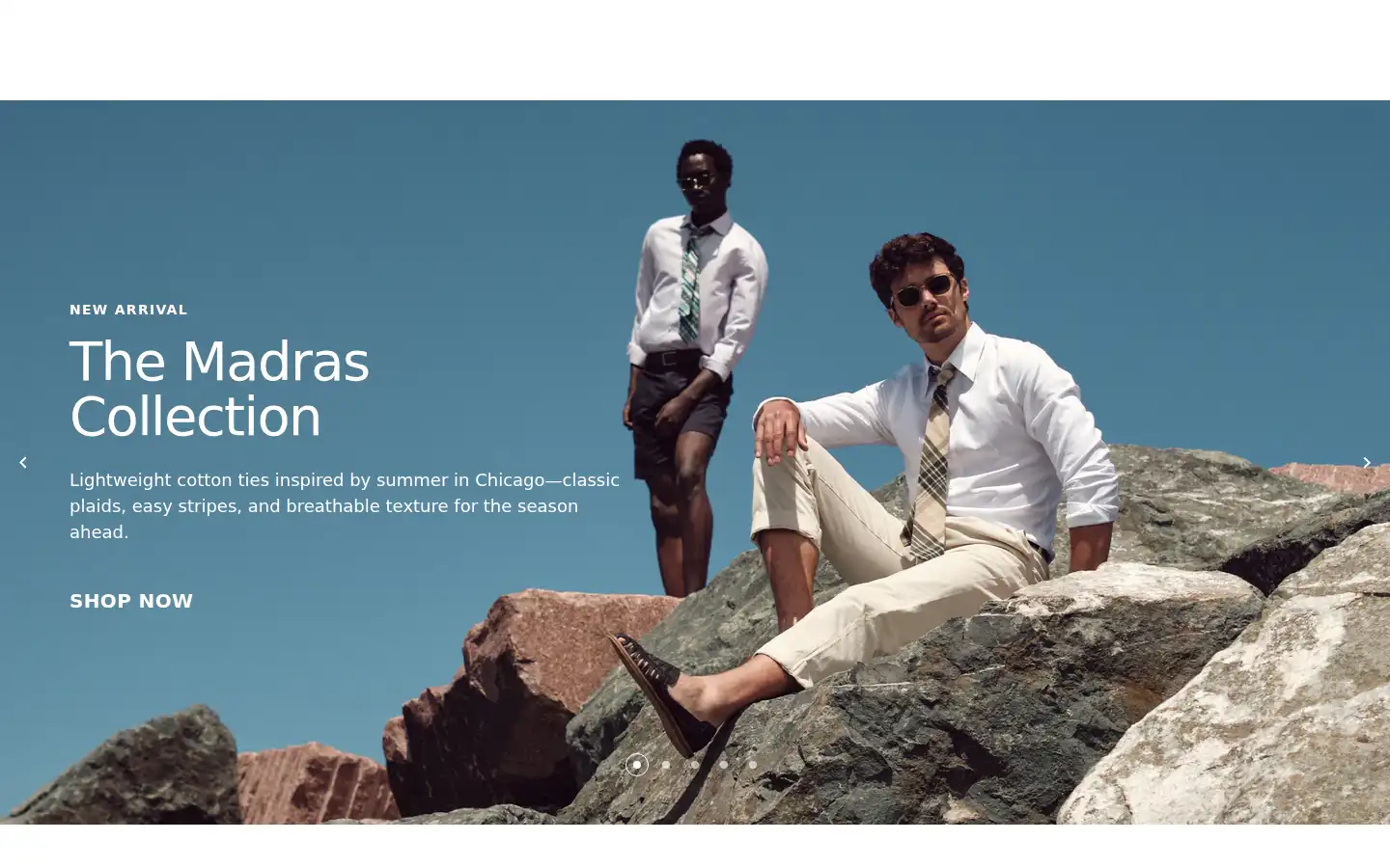 Screenshot of thetiebar.com