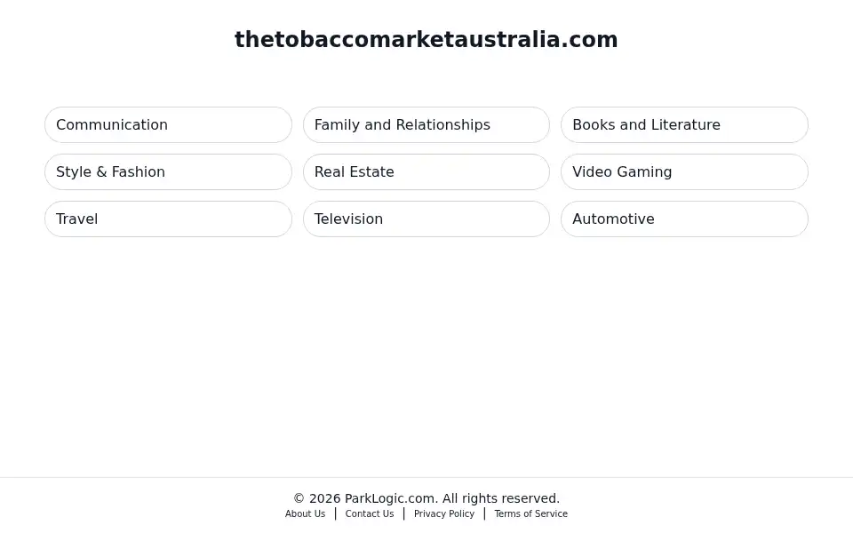 Screenshot of thetobaccomarketaustralia.com