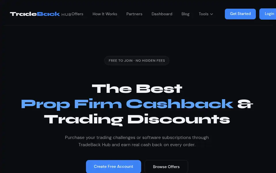 Screenshot of thetradeback.com