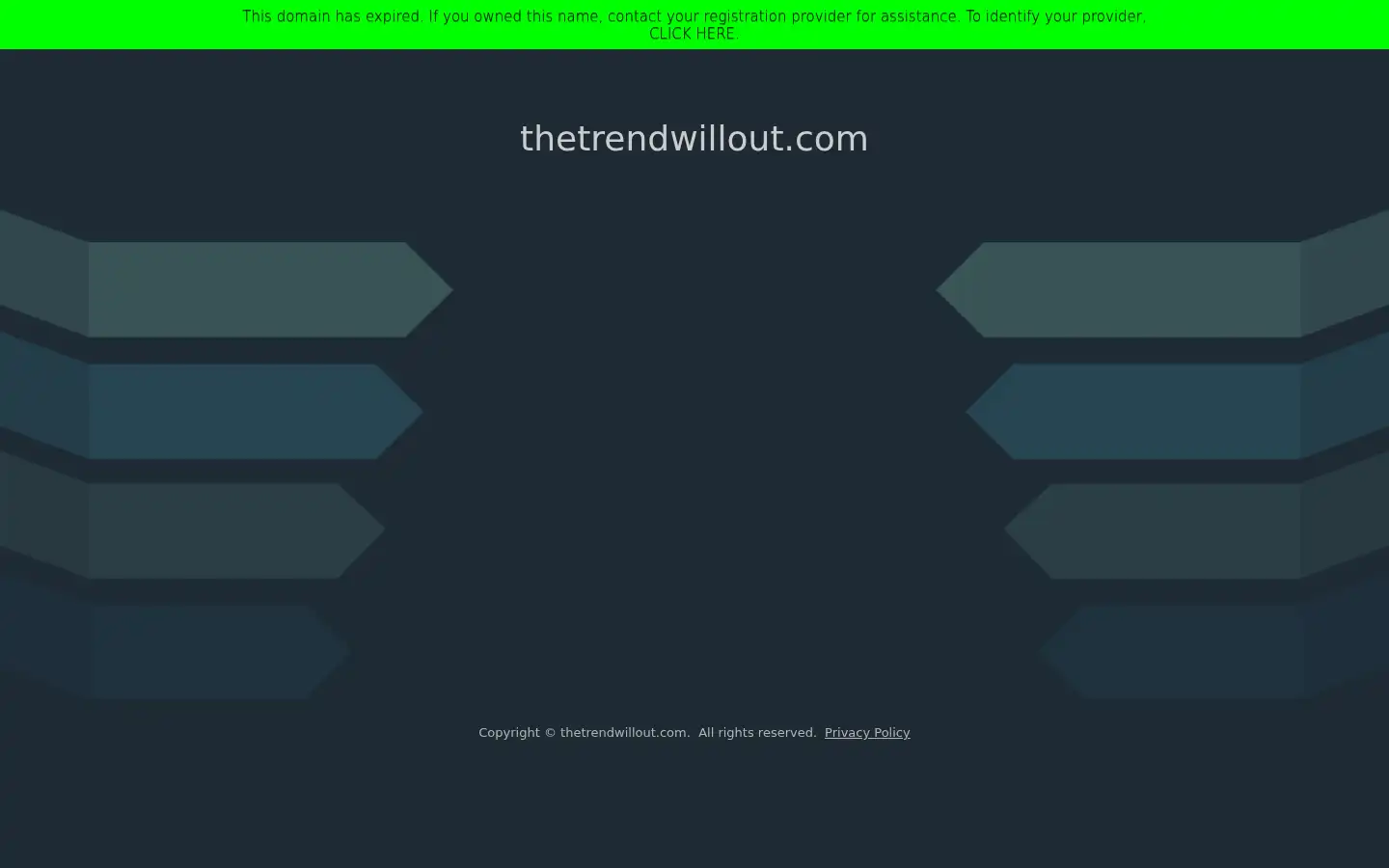 Screenshot of thetrendwillout.com