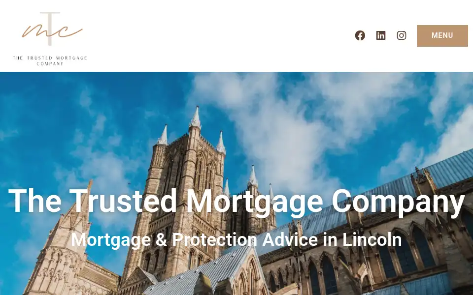 Screenshot of thetrustedmortgagecompany.com