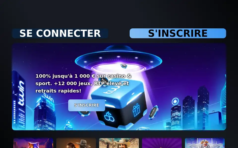 Screenshot of thetwincasino.com