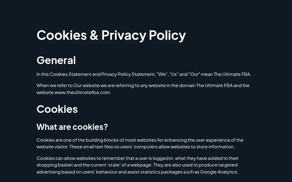 Screenshot of theultimatefba.com