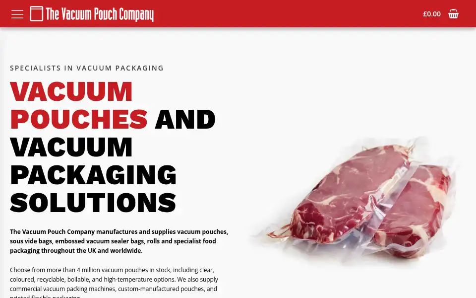 Screenshot of thevacuumpouch.co.uk