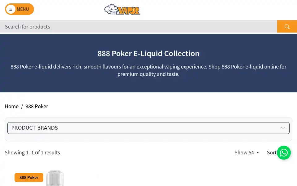 Screenshot of thevapor.co.uk