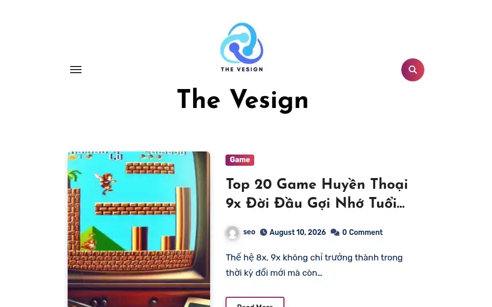 Screenshot of thevesign.com