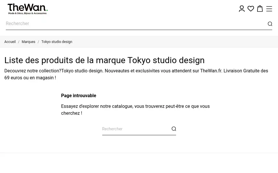 Screenshot of thewan.fr