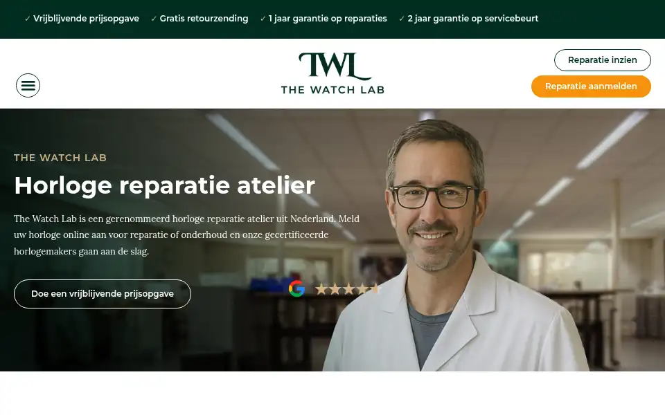 Screenshot of thewatchlab.nl