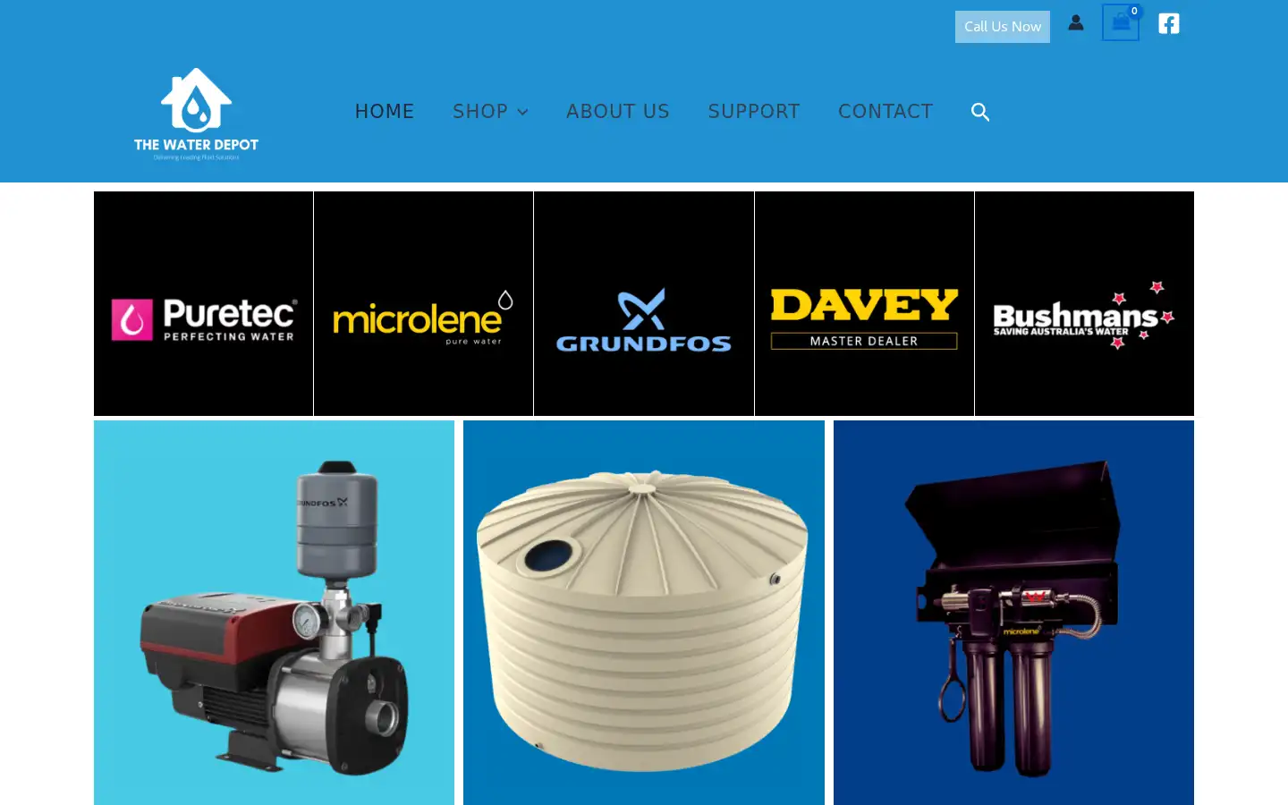 Screenshot of thewaterdepot.com.au