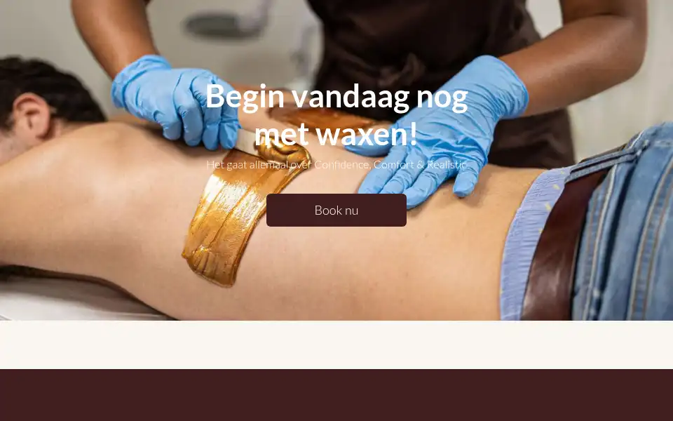Screenshot of thewaxbar.nl