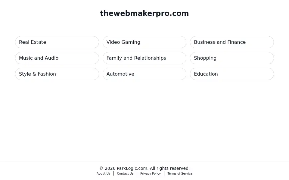 Screenshot of thewebmakerpro.com