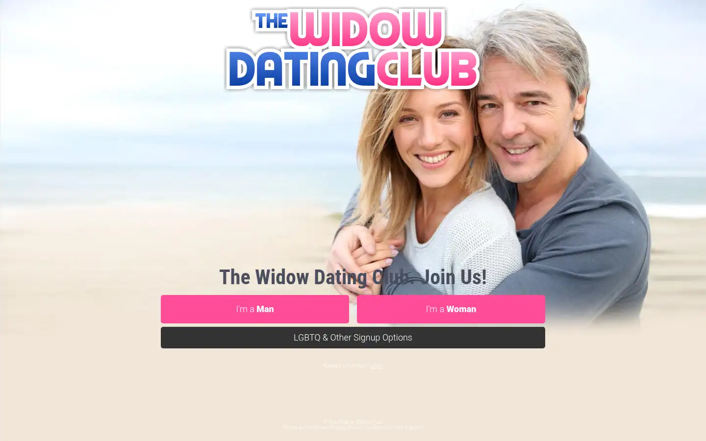 Screenshot of thewidowdatingclub.com